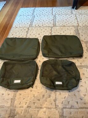 CALPAK 4pc Green Packing Cube Set - Lightweight Travel Organizers